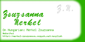 zsuzsanna merkel business card